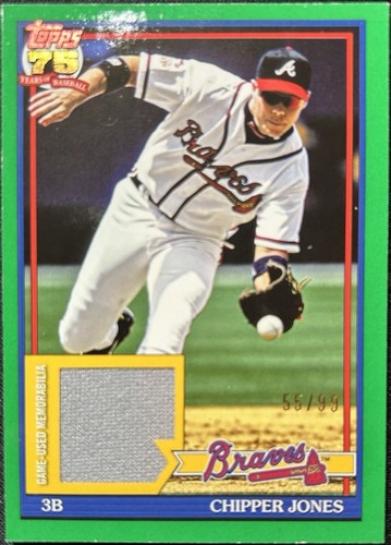 2026 Topps Series 1 1991 Topps Baseball Relics Green /99 Cam Smith 
