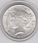 Very  Sharp  1923   Peace   Dollar  (90% Silver)  Coin