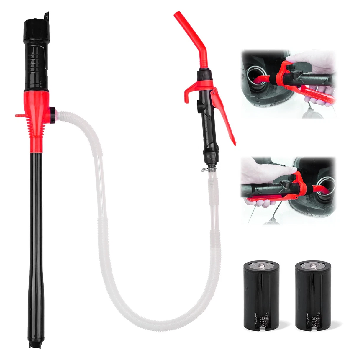 Pompa Manuale Per Trasferimento Liquidi 10 Mm - Per Benzina, Diesel, Olio, Acqua - Sifone A Pompa Con Valvola Di Non Ritorno - 4