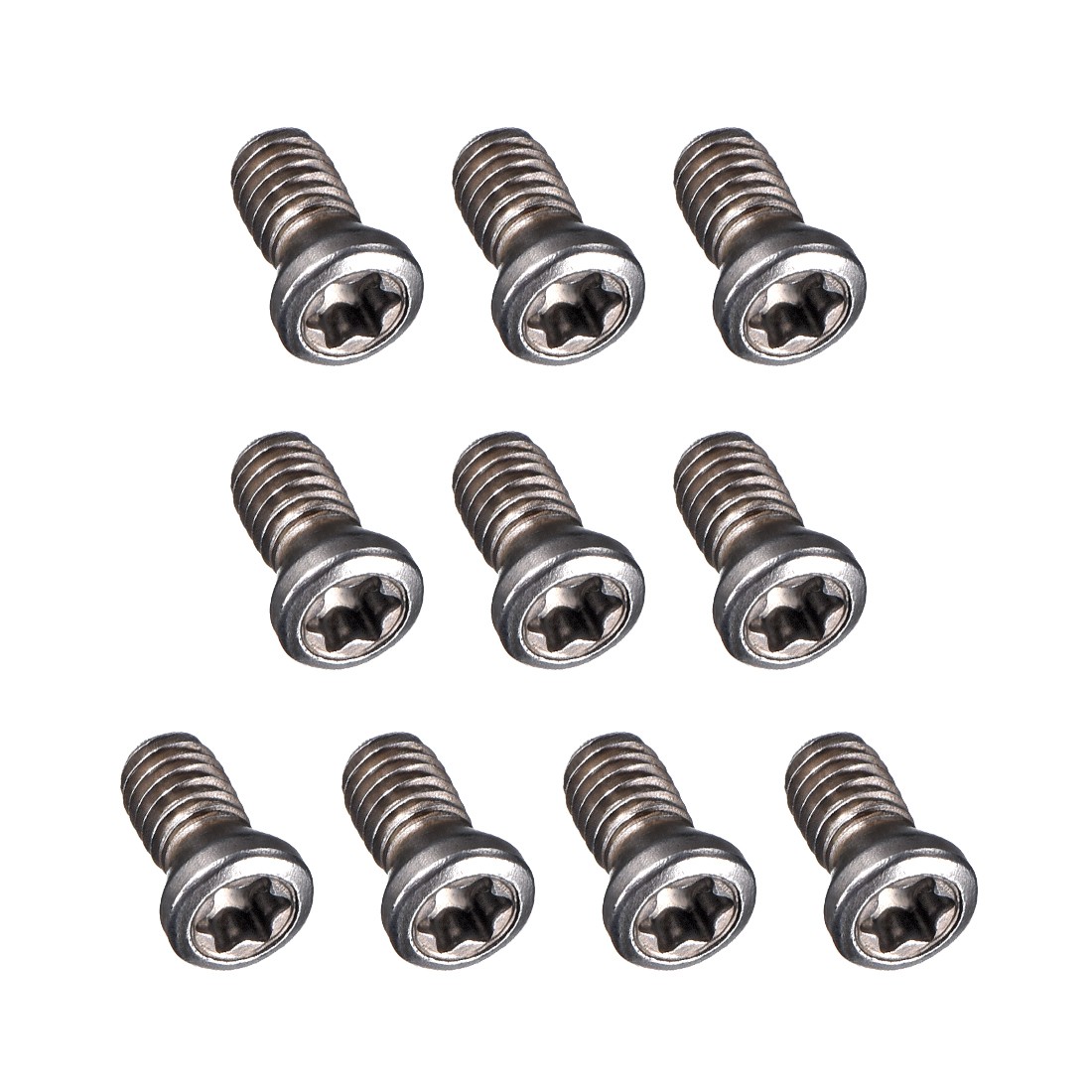 Lot De 10 Inserts Torx Carbure 10mm - Pour Tour CNC - Noir - Acier Carbone 12.9
