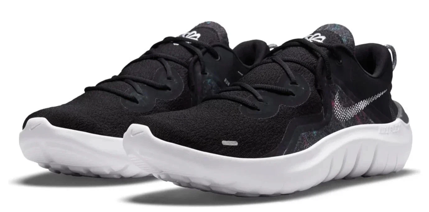 Nike Flex Run 2021 Men's Black White Running Shoes, CW3408-002