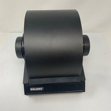 Vintage metal rolodex with tabs unused black 2254D