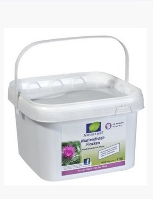 NATURE'S BEST Mariendistel-Flocken - 2 kg, Ergänzungsfuttermittel für Pferde