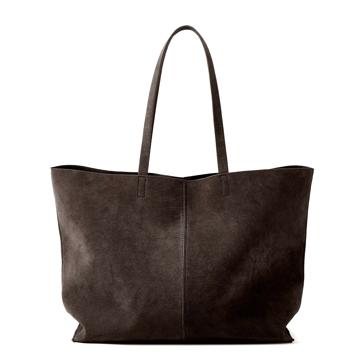 40*15*32cm Women's Suede Leather Handbags Zip Large Bags Shoulder Tote Bag Retro