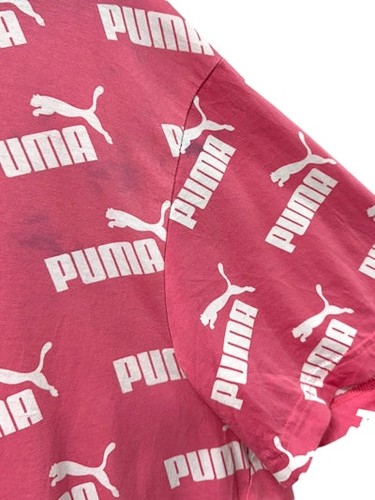PUMA Excellent Condition Men's Pink Logo T Shirt XXL - 100% Cotton - Picture 4 of 5