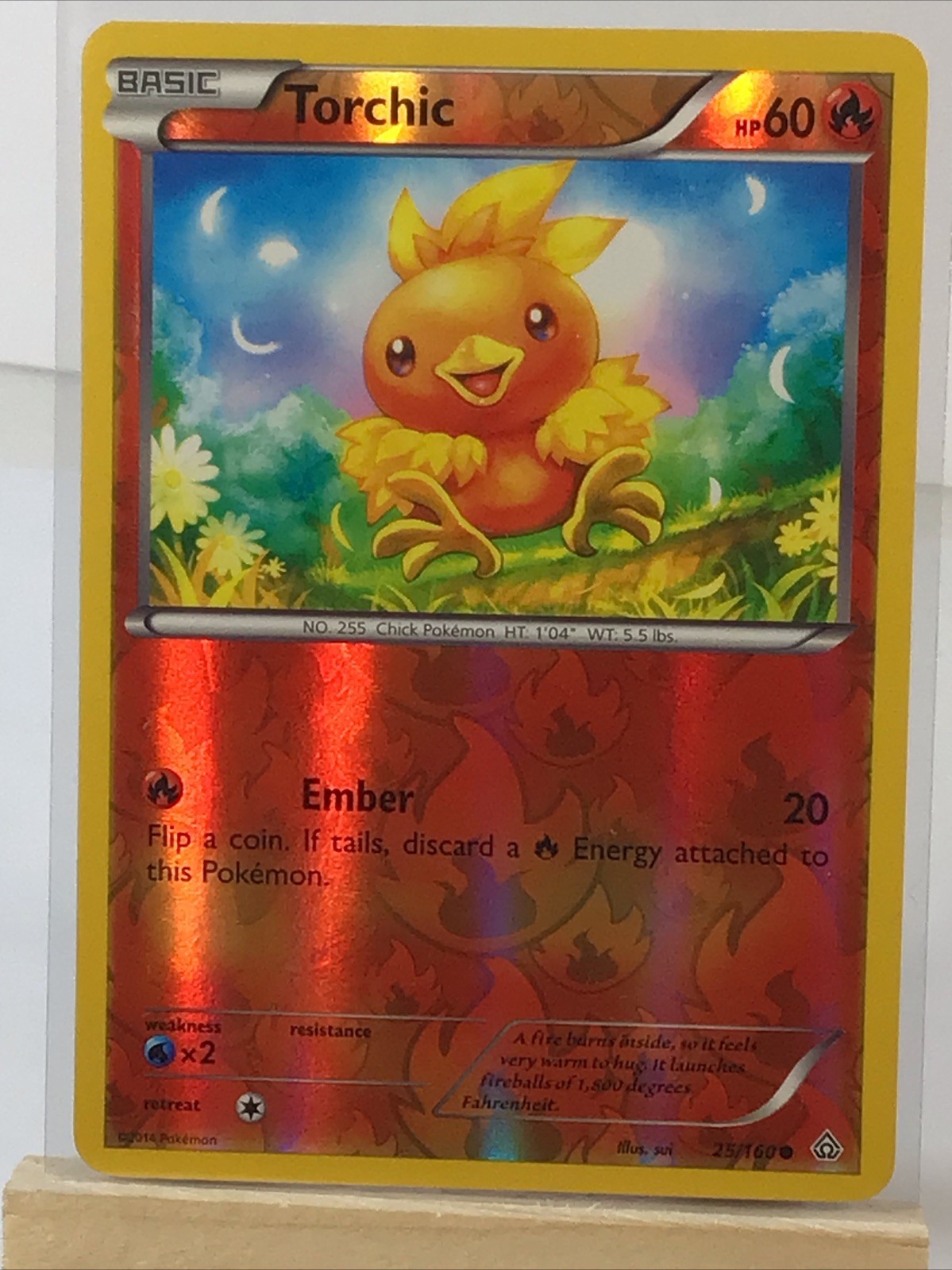 Torchic Common Reverse Holo XY - Primal Clash 25/160 LP Pokémon TCG