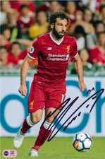 MOHAMED SALAH SIGNED LIVERPOOL FC LEGEND 12x8 PHOTO (ACG CERT AG18736)