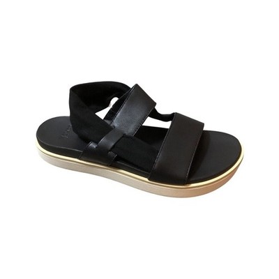 Sanuk Women's Cosmic Sutra Sling LX Black Leather Sandals 1135590 Size 11