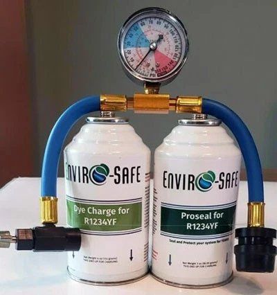 R1234yf refrigerant leak detector and sealant