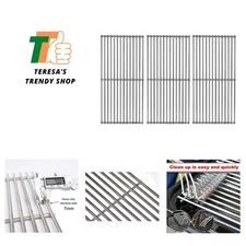 S591SC 3-Pack 19 1/4" Stainless Steel Wire Cooking Grid Grates Replacement fo...