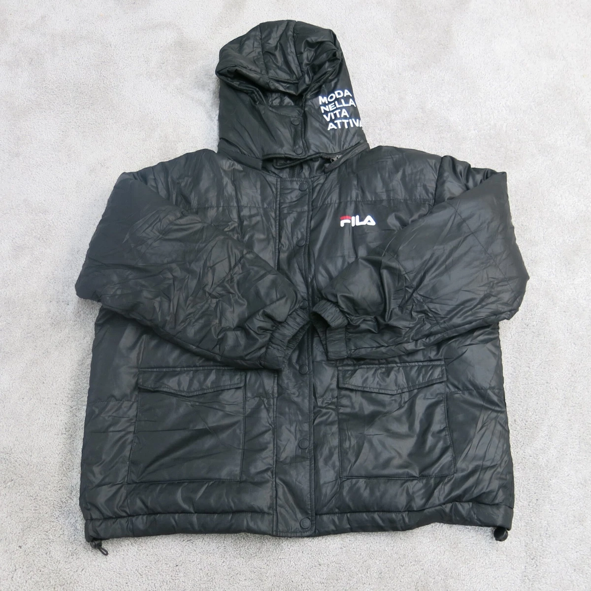 Fila long cheap puffer coat