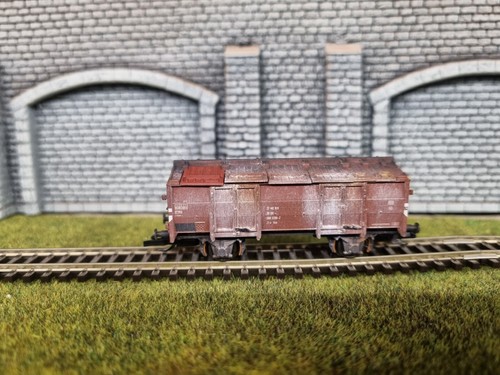 Tillig 14713 TT Klappdeckelwagen gealtert - jedes Modell ein Unikat | Zustand: Neu