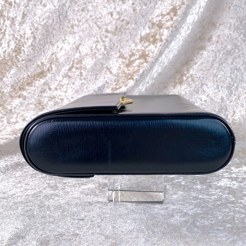 Vintage Cartier Clutch Bag Sapphire Line Leather Blue Cabochon with Card - Picture 8 of 22
