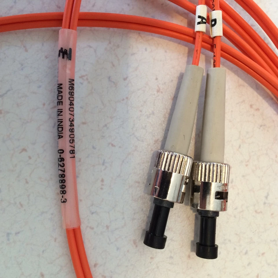 (20) MT-RJ to ST Multimode Fiber Duplex Patch Cord 3 Meter NEW Tyco Electronics - Image 3 of 4