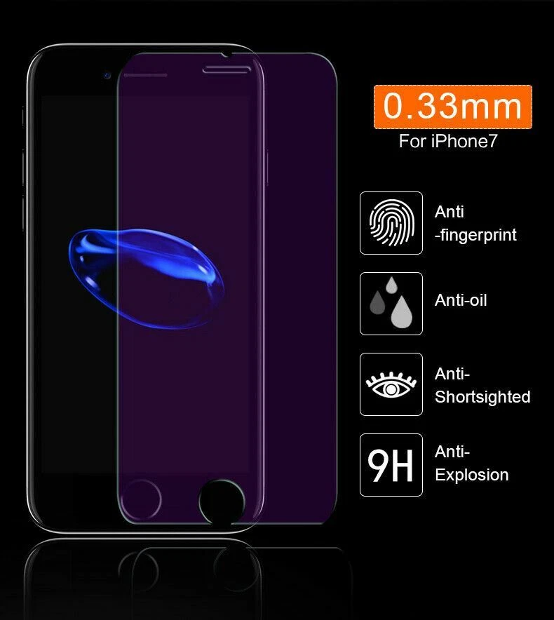 For iPhone 17 16/e 15 14 13 12 11 Pro Max Anti-BLUE Light Glass Screen Protector - image 4 of 4