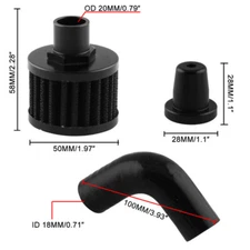 Car Truck SUV Cold Air Intake Filter Induction Pipe Power Flow Hose System Kit