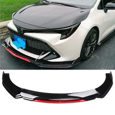 For Toyota Corolla Front Bumper Lip Splitter Lower Spoiler Body Kit Red