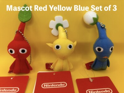 Amiibo (Pikmin & Olimar) & Mascot 3-color set with Nintendo Store
