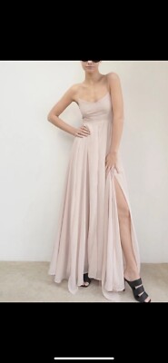 chinese dress ladies OLSEN MAXI DRESS FEATHER GREY