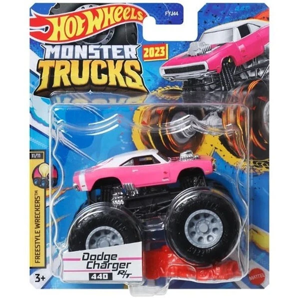 HOT WHEELS - MATTEL DODGE CHARGER 440 R/T Freestyle Wreckers Monster Trucks Hot Wheels Die-cast 1:64