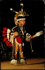 Postcard WI Wisconsin Dells Standing-On-A-Cloud Stand Rock Indian Ceremonial A10