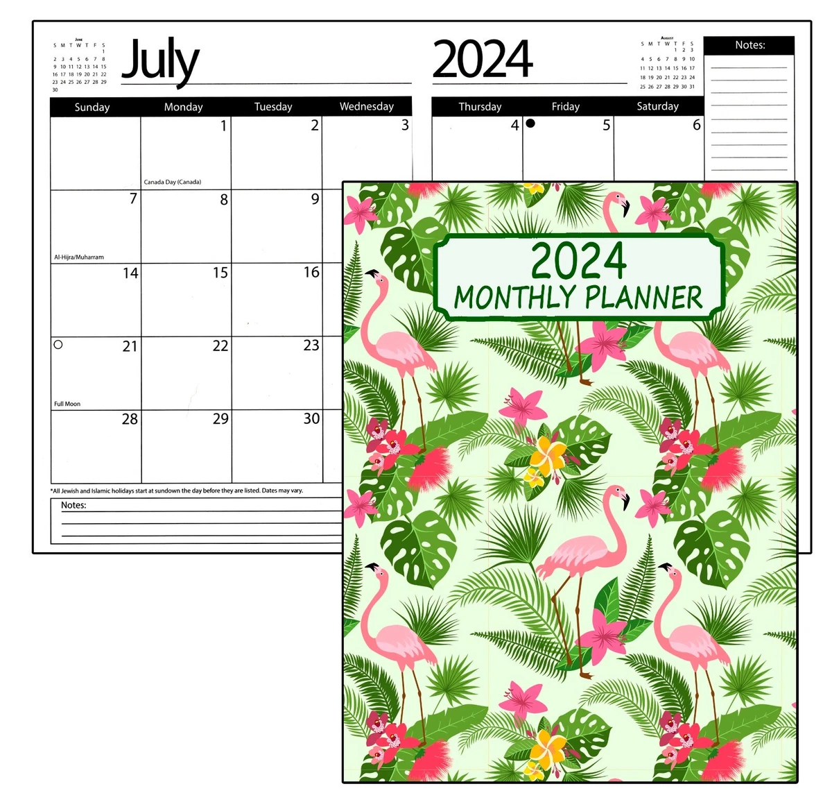 2024 Student Planner Calendar - Monthly Page Format - School College Agenda  v09 | eBay