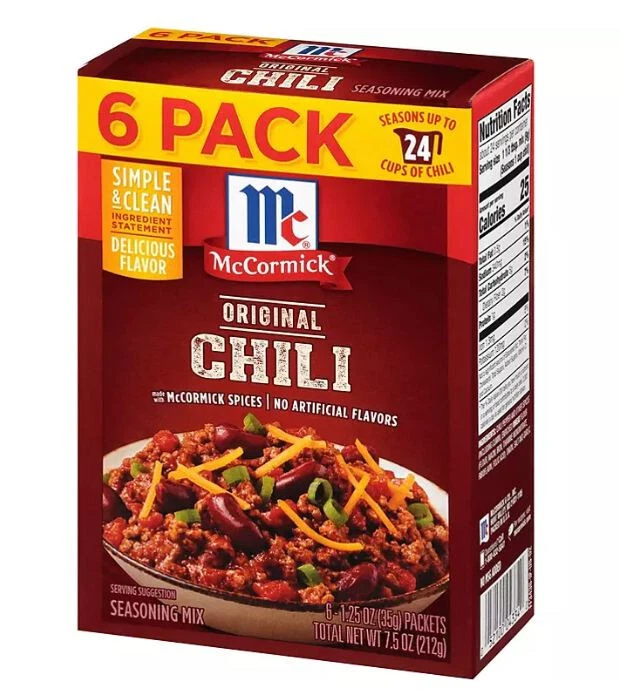 Mccormick chili seasoning clearance mix