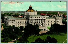 Library of Congress Building Washington DC 1912 DB Postcard  H12 