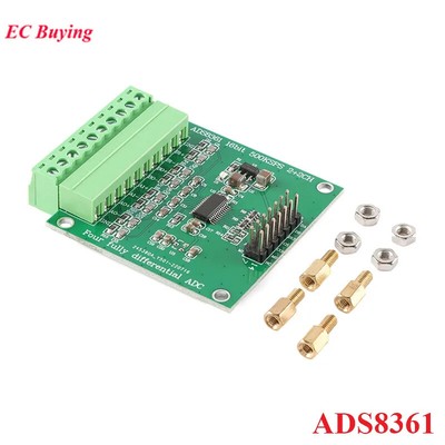 ADS8361 16-Bit 4-Ch Data Acquisition Module 500KSPS SPI ADC Board