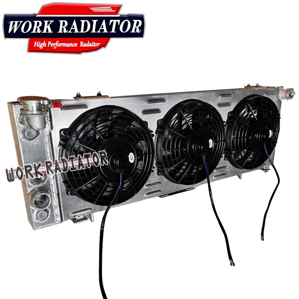 Radiador + cubierta + ventilador Fit 1991-2001 1993 Jeep Cherokee XJ Comanche Wagoneer Pickup Foto 4 de 4