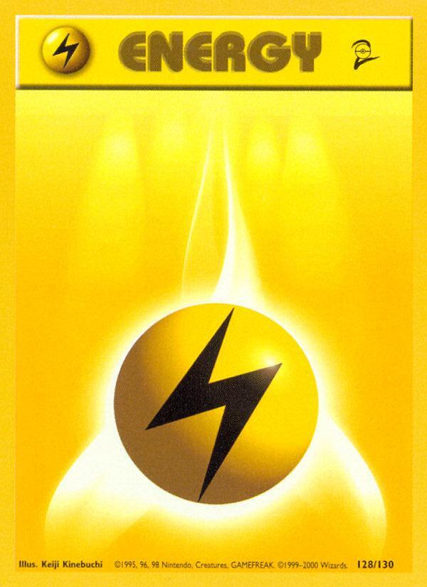 Pokemon Lightning Energy (128/131) Base Set 2 HP
