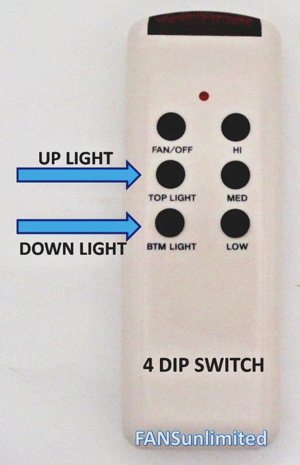 Ceiling Fan Remote With 5 Dip Switches Shelly Lighting