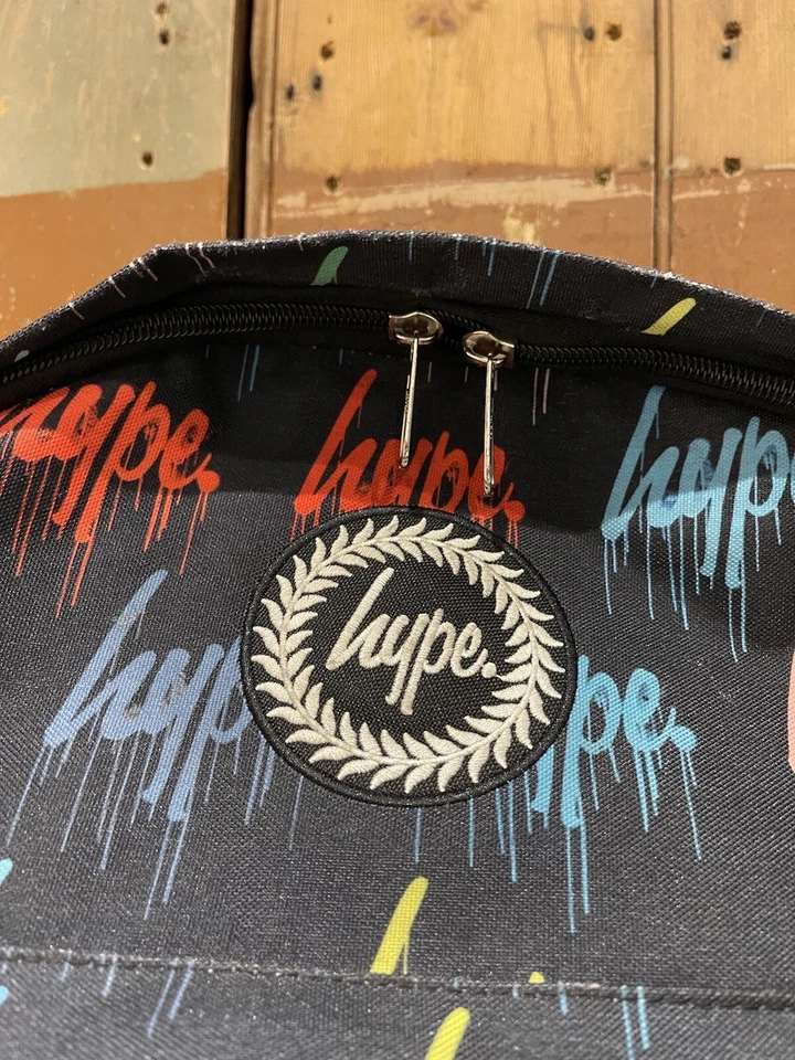 Hype Rucksack Backpack Back & Multicolor Graffiti Unisex Tasche - Bild 3 von 4