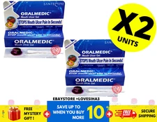 Oralmedic Mouth Ulcer Gel 1 Treatment Fast Pain Relief ( X 2 )