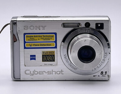Sony Cyber-shot DSC-W90 8.1MP Digital Camera - Silver for