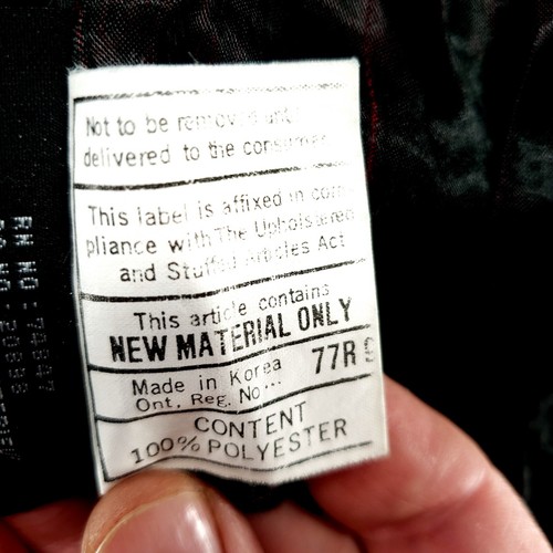 Vtg Marc New York Mens M Black Down Puffer Quilted Coat Full Zip Mock Neck - Picture 21 of 23