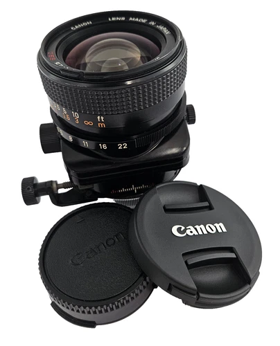 Canon FD lens SSC 2.8/35 35 mm F2.8 TS tilt shift MF