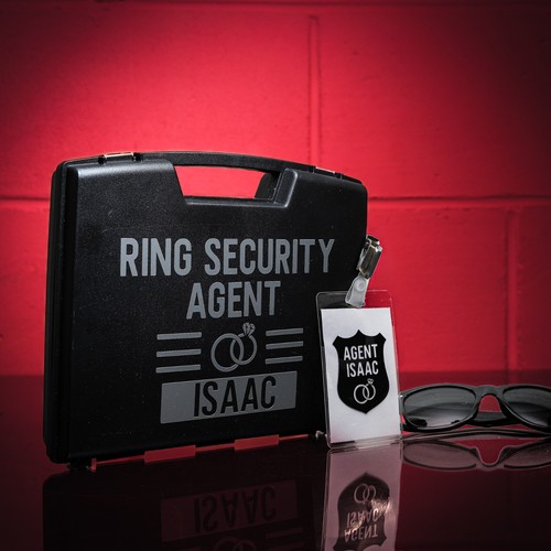 Caja de seguridad de anillo personalizada - Page Boy Gift - Caja de anillo de boda portador - Imagen 33 de 38