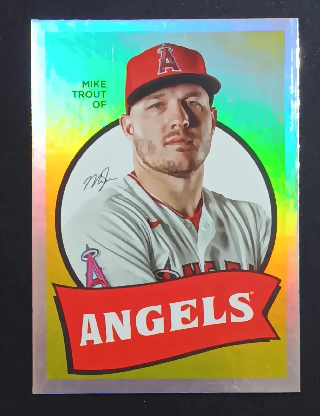 2023 Topps Archives 1969 Single Player Foil #69T-1 Mike Trout - Angels