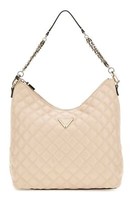 Guess Giully Hobo Bag Schultertasche Tasche Light Beige Beige Neu