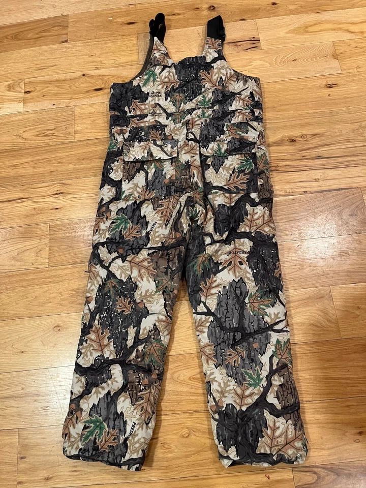 Predator Camo Camouflage Bib Overalls Thinsulate Men's Size Large - Image 2 of 4