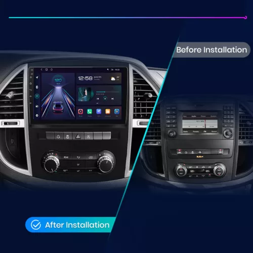 DAB+ Für Mercedes Benz Vito W447 2014-2020 64G Android Autoradio CarPlay GPS Nav - Bild 2 von 11