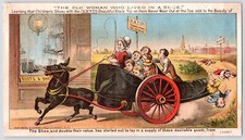 1880s~New Bedford Mass~Boot Shoes Store~Fairytale~Antique Victorian Trade Card