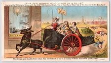 1880s~New Bedford Mass~Boot Shoes Store~Fairytale~Antique Victorian Trade Card