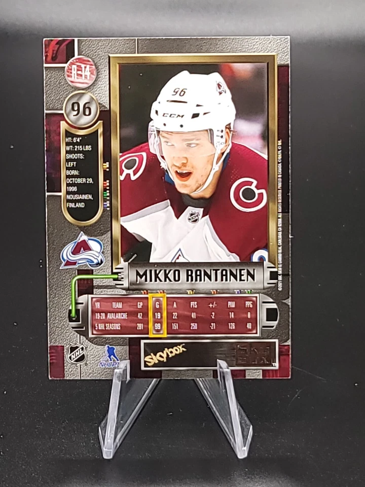Mikko Rantanen - 2020 UD NHL Metal Hockey #R-14 1997-98 Retro - Avalanche - Image 2 of 2