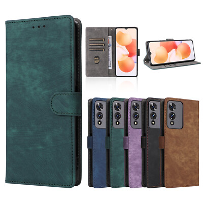 Für Cubot A10 Phone Case, RFID Retro Leder Geldbörse Card Stand Cover