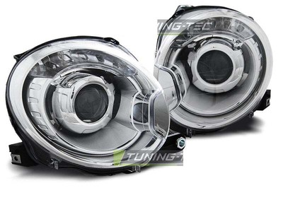 Ajovalojen projektori for Fiat 500 07-15 Chromelle LPFI19WL XINO US