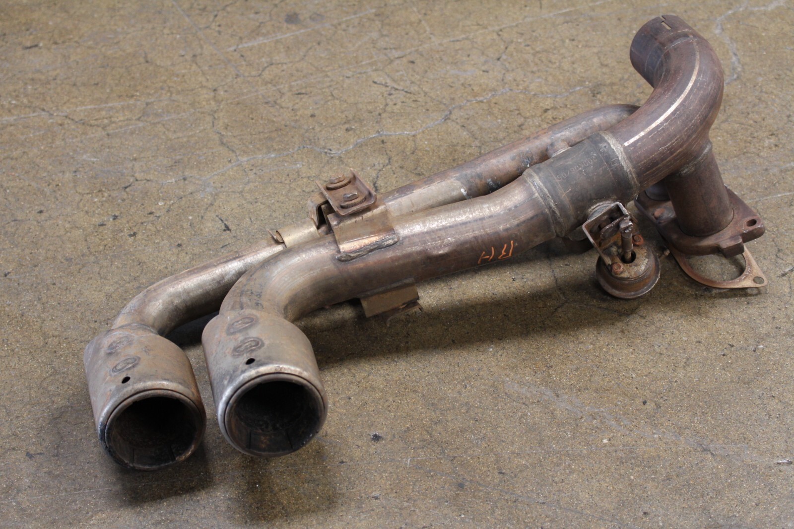 Ferrari F430, RH, Right, Rear Exhaust Tail Pipe, Burn Damage, Used, P/N 216040