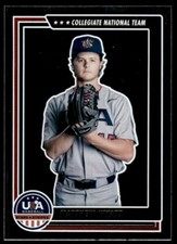2022 Panini USA Baseball Stars & Stripes Foil Matthew Wyatt USA #42