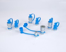1/2" NPT Hydraulic Quick Connect Couplers Couplings, Poppet Pioneer Style 4 Sets